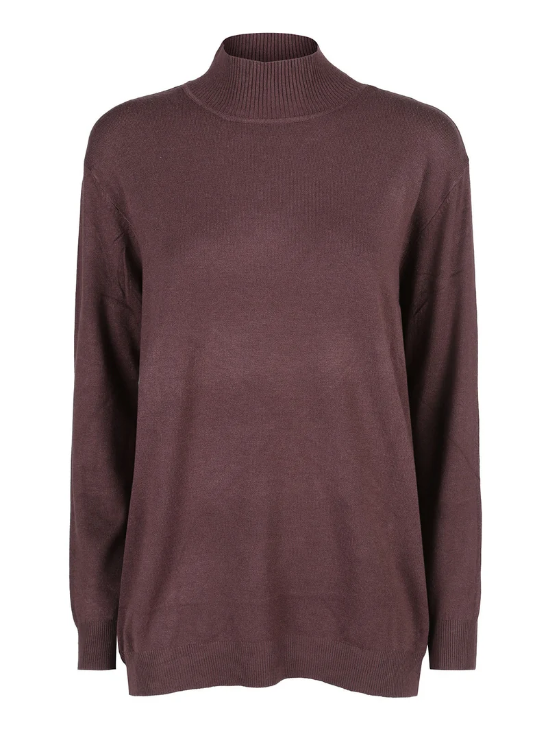 Maglia donna a lupetto - moro