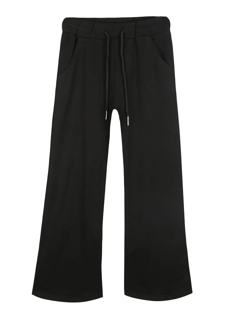 Pantaloni sportivi da bambina - nero