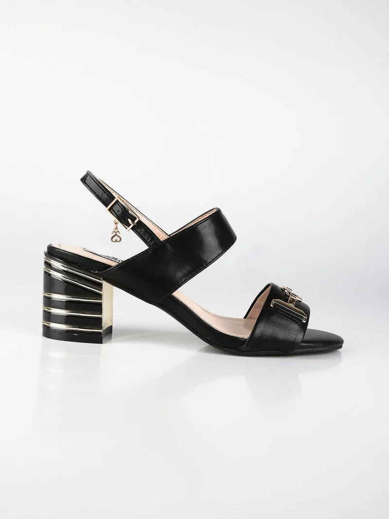 Sandali donna con tacco - nero
