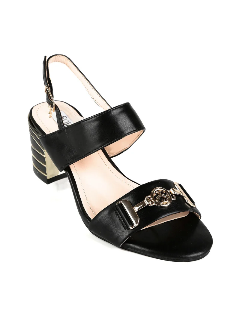 Sandali donna con tacco - nero