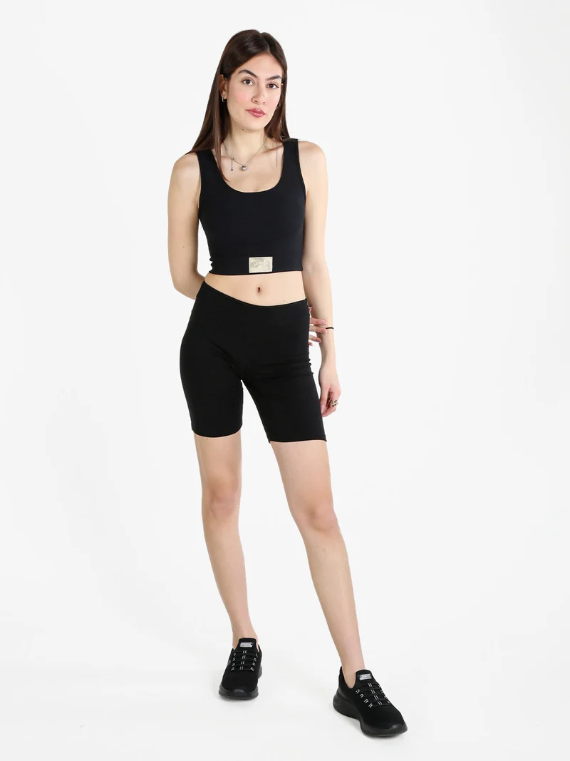 Leggings ciclista da donna - nero