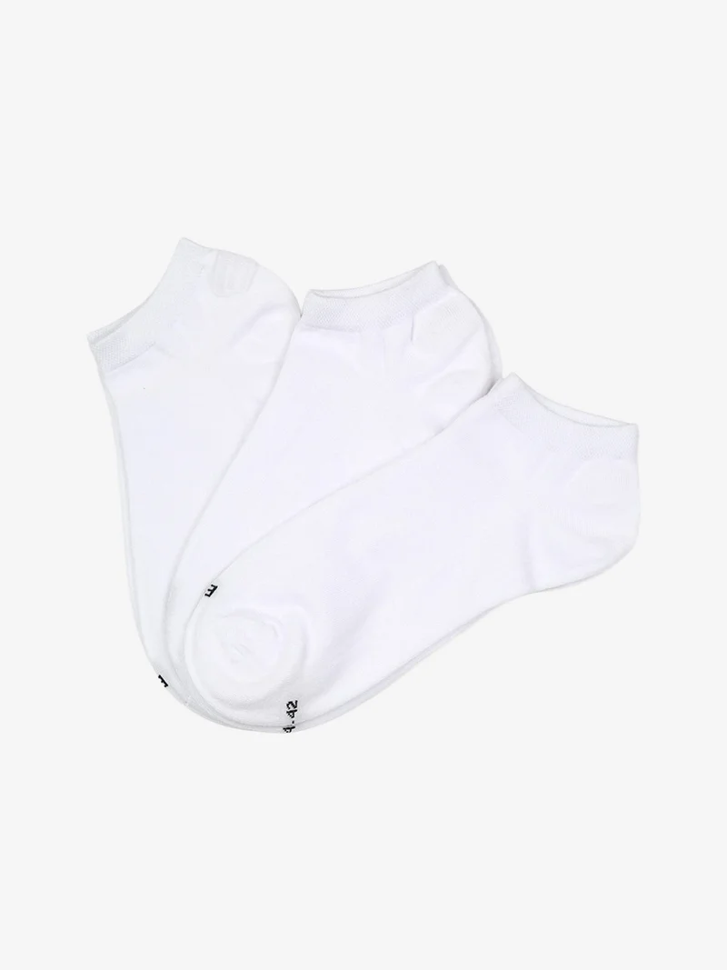 Confezione da 3 paia di calze unisex - bianco