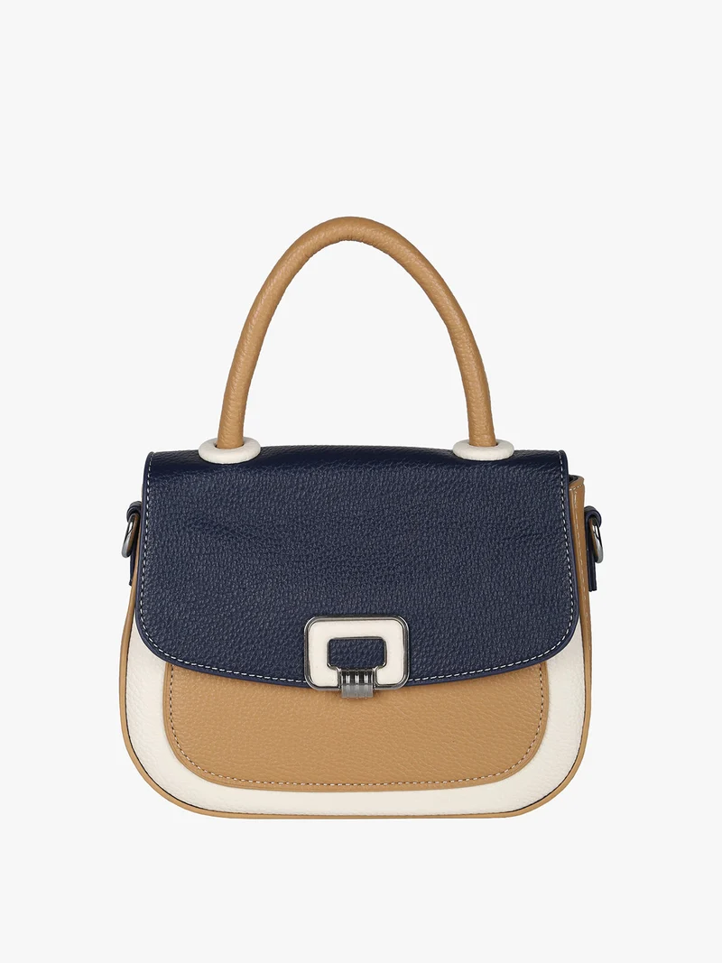 Borsa mini da donna colorata - blu scuro
