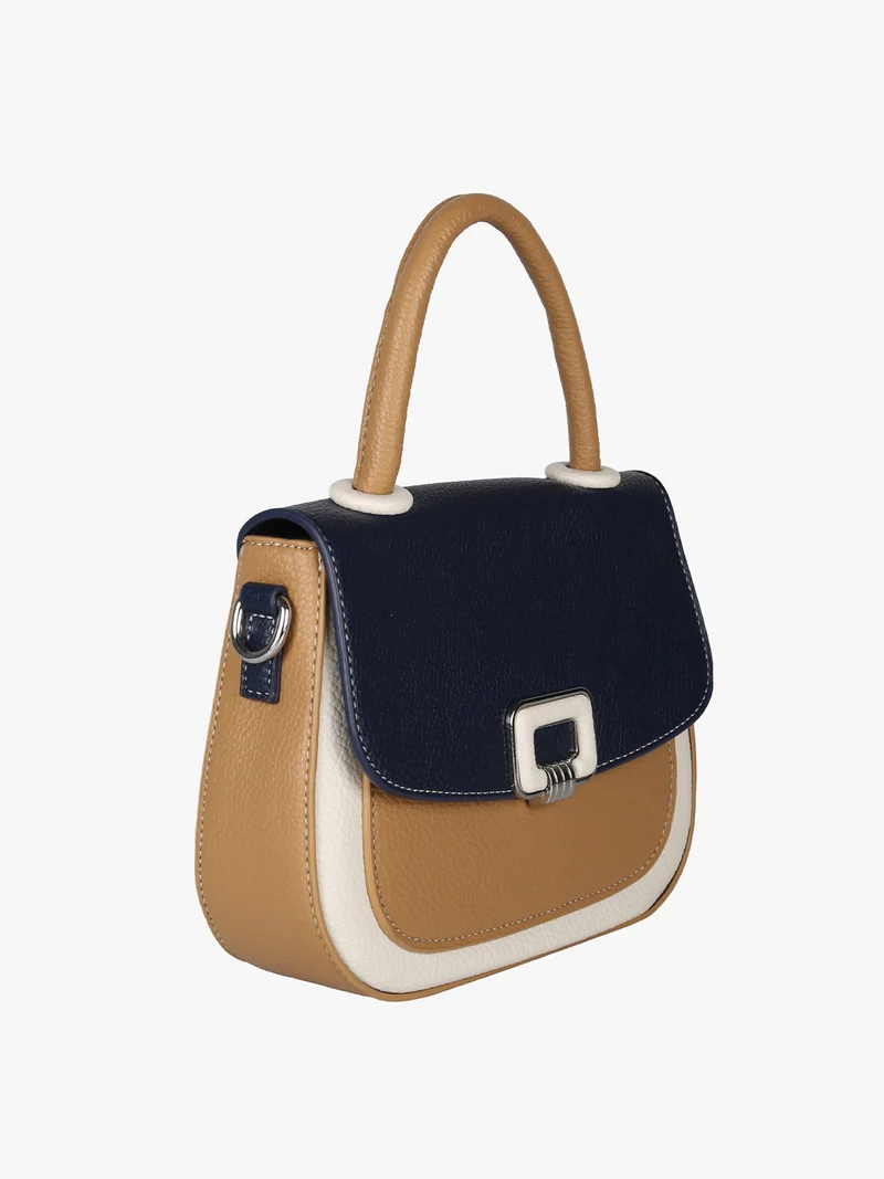 Borsa mini da donna colorata - blu scuro