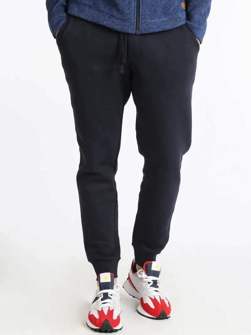 Pantaloni sportivi uomo con polsini - blu scuro