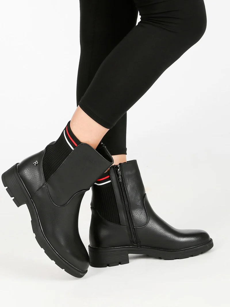 Stivaletti donna in ecopelle - nero