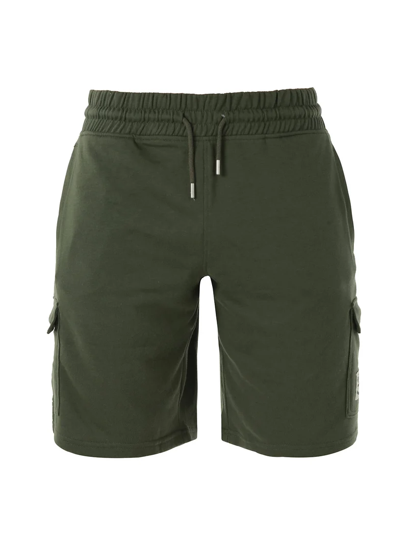 Bermuda cargo da uomo con coulisse - militare