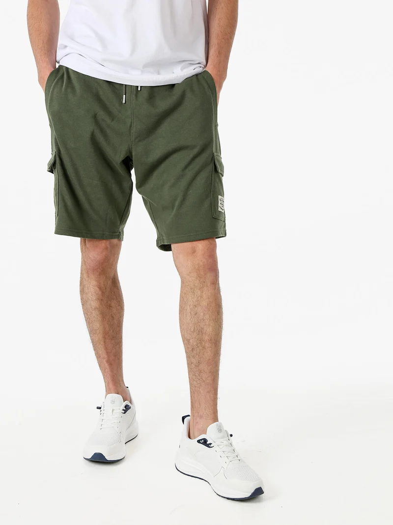 Bermuda cargo da uomo con coulisse - militare