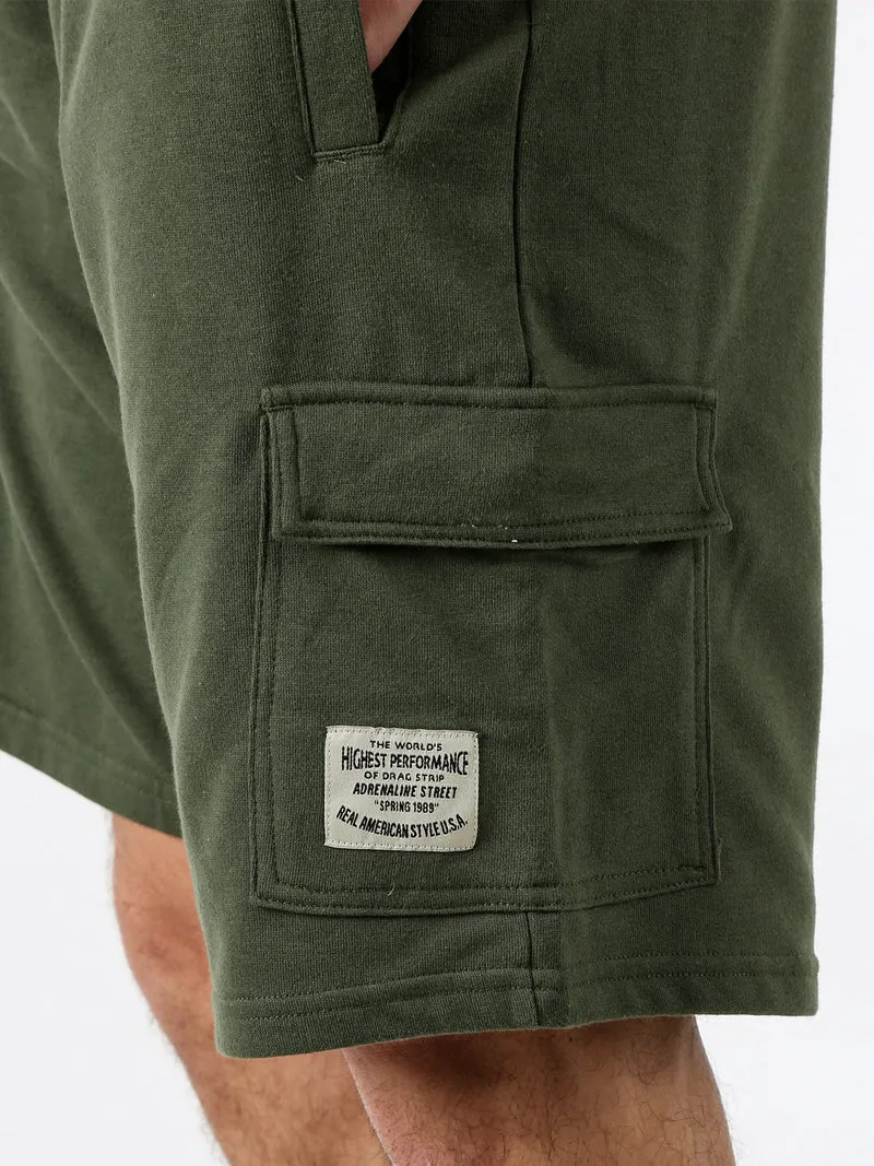 Bermuda cargo da uomo con coulisse - militare
