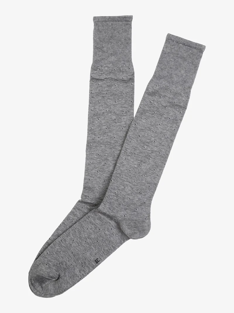 Calze lunghe da uomo in cotone mercerizzato - grigio chiaro