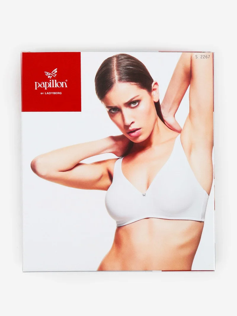 Reggiseno scollatura a V COPPA B S2267 - bianco