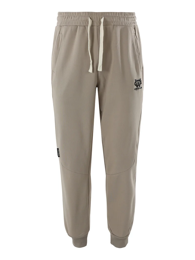 Pantaloni sportivi da uomo con coulisse e polsini - fango