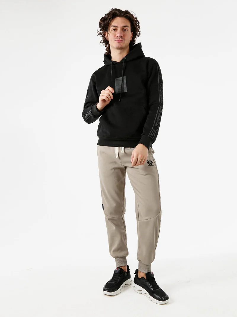 Pantaloni sportivi da uomo con coulisse e polsini - fango