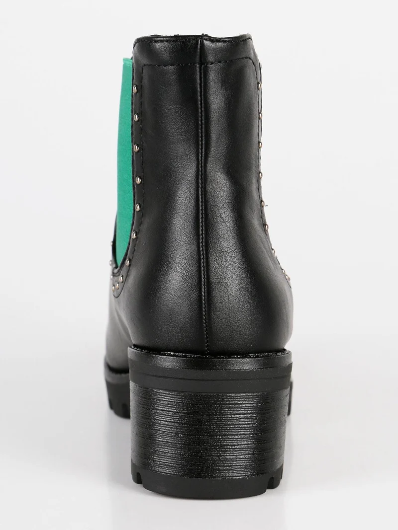 Stivaletti chelsea con borchie - verde