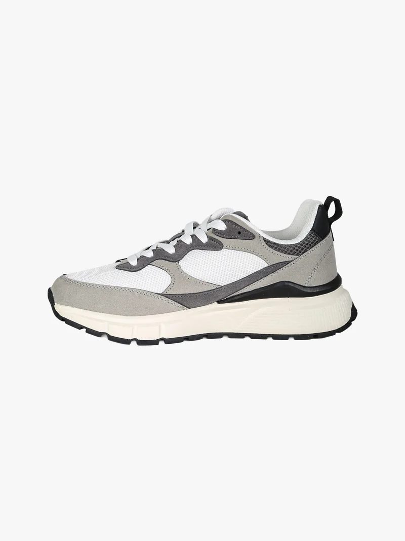 Sneakers stringate da uomo - grigio scuro