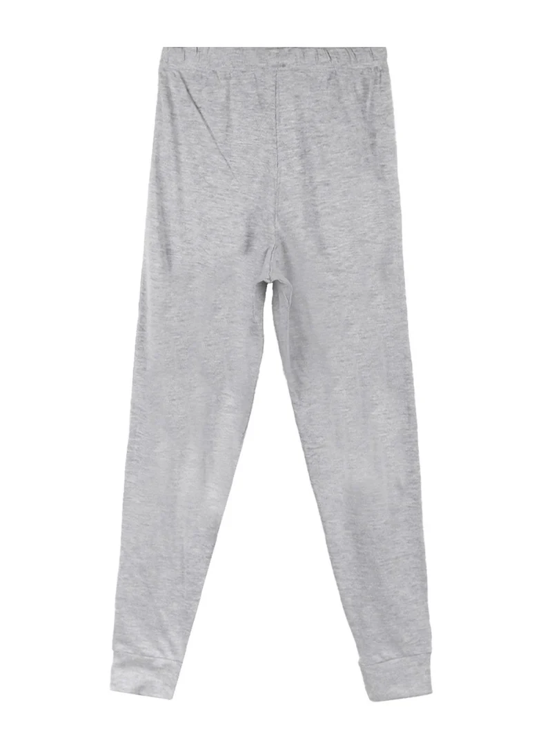 Pigiama lungo da bambino in cotone - grigio