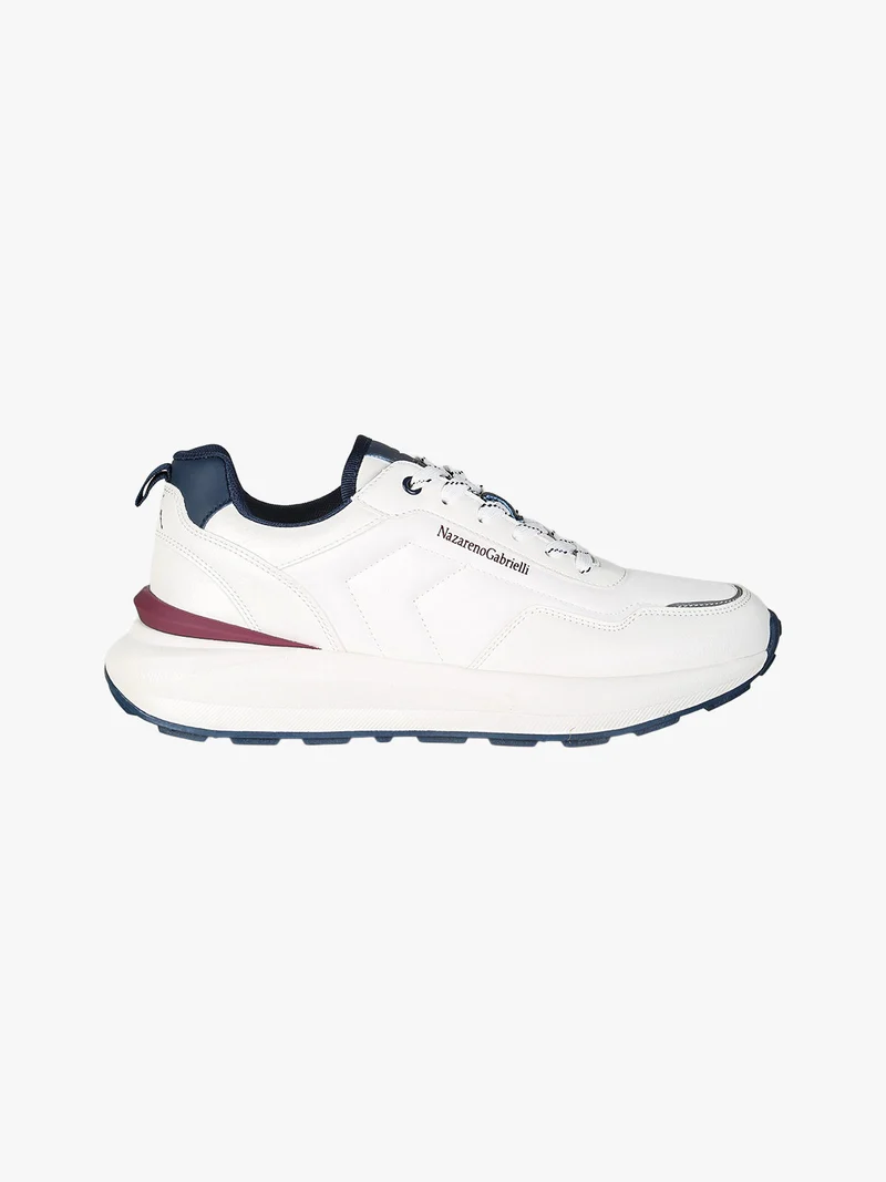 Sneakers stringate da uomo - bianco