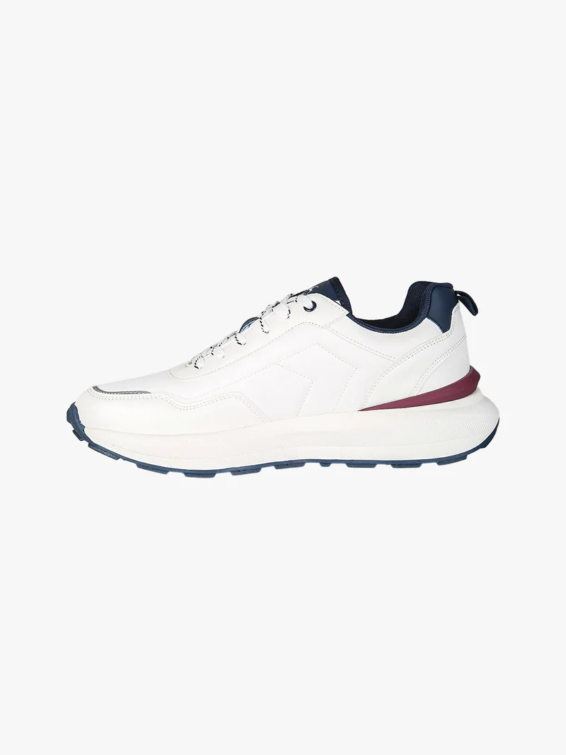 Sneakers stringate da uomo - bianco