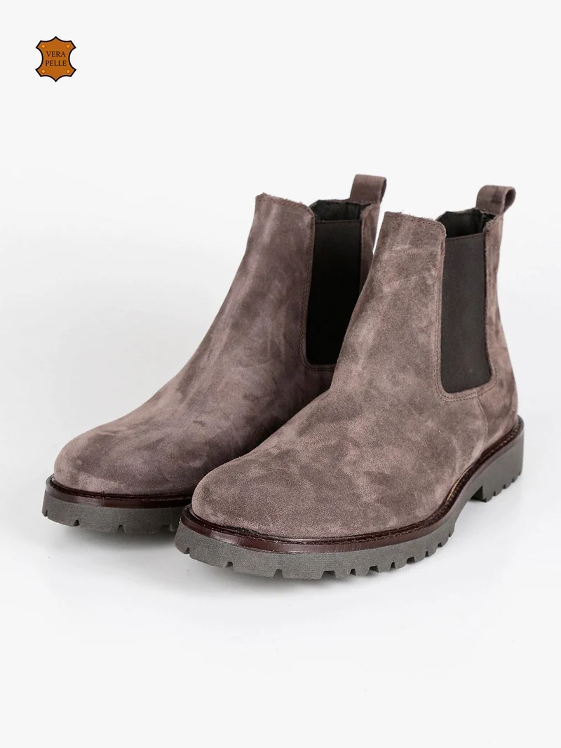 Stivaletti chelsea scamosciati - taupe