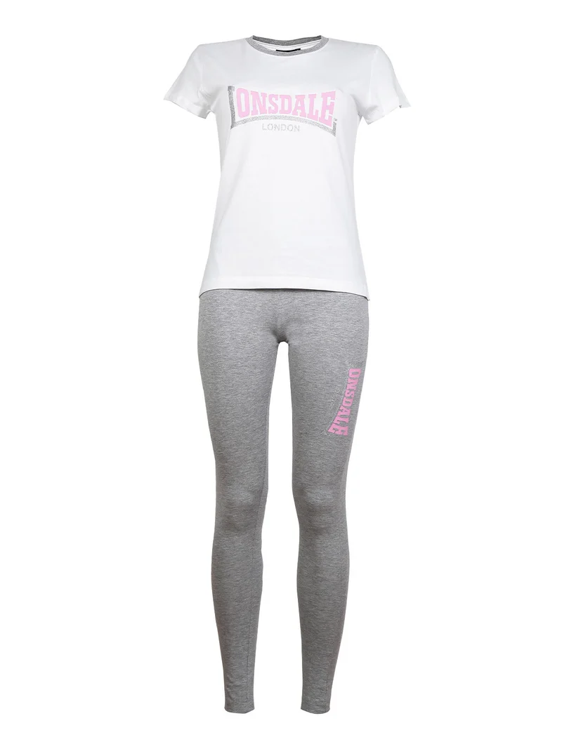 Completo sportivo donna in cotone - bianco