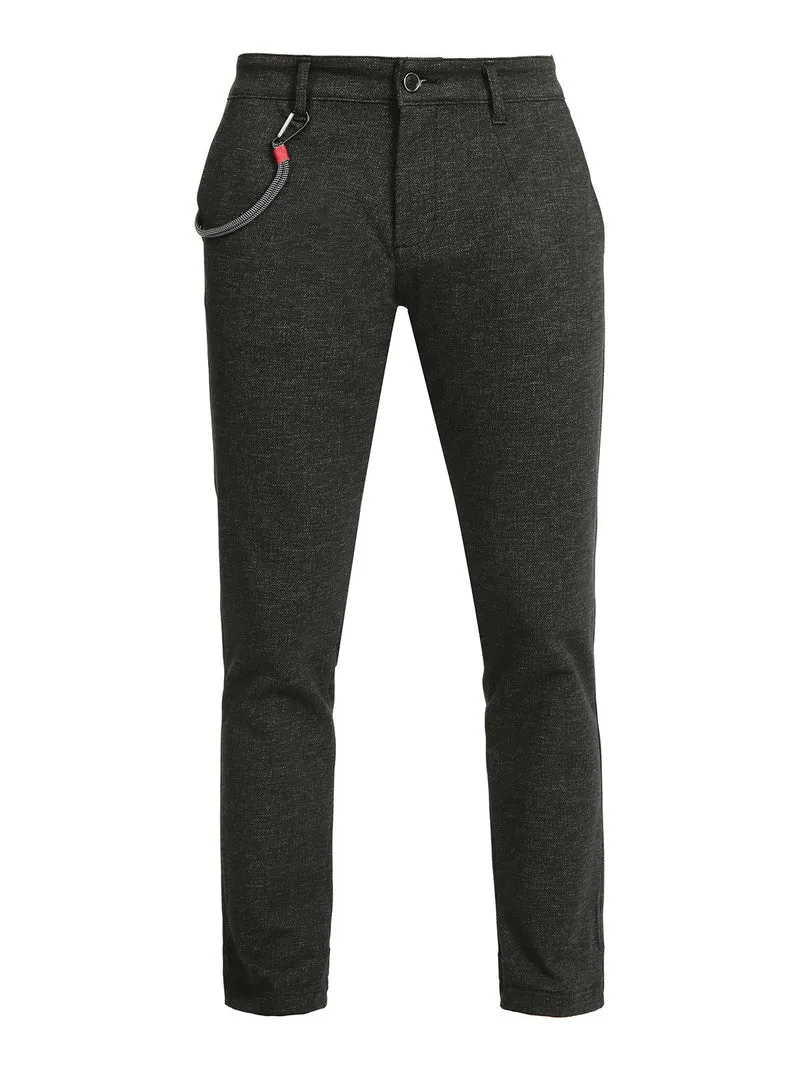 Pantaloni casual uomo - nero