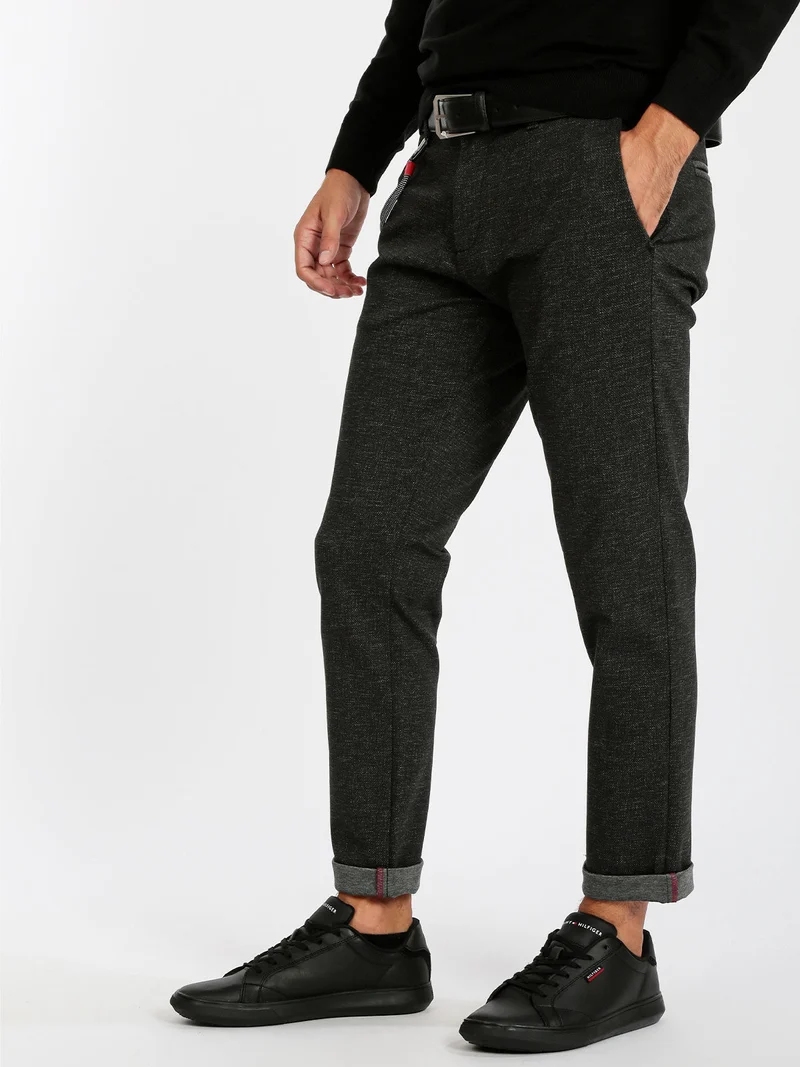Pantaloni casual uomo - nero
