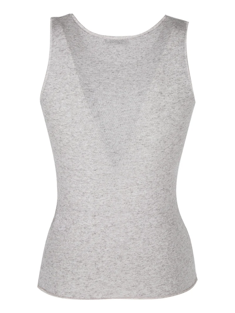 Canotta donna in cashmere - taupe