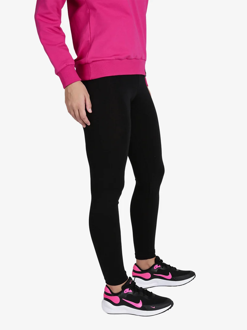 Leggings sportivo da donna con strass - nero