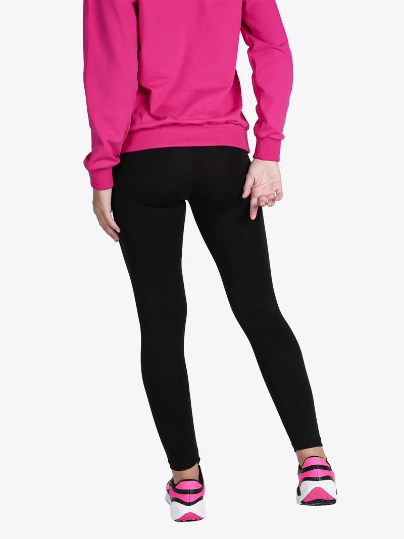 Leggings sportivo da donna con strass - nero