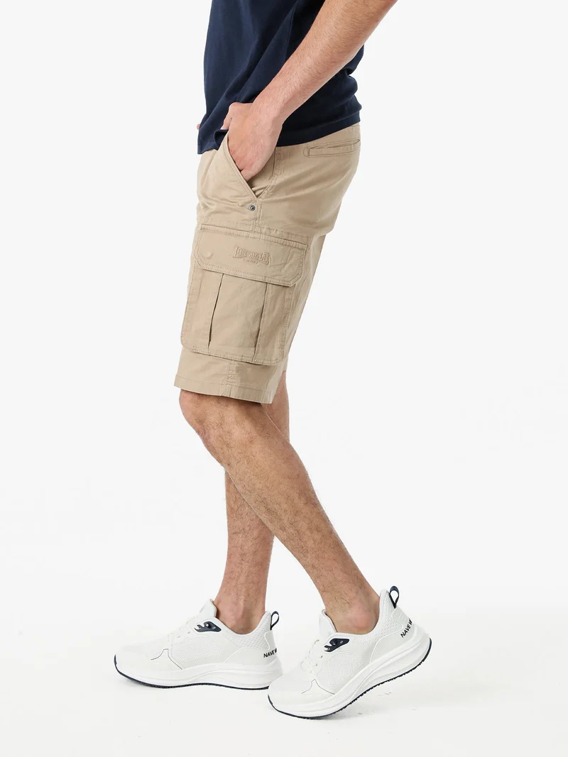 Bermuda cargo da uomo in cotone - khaki