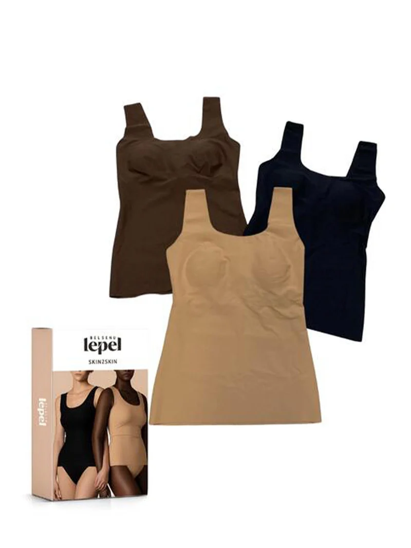 SKIN2SKIN TOPBRA Top con reggiseno in microfibra - nero