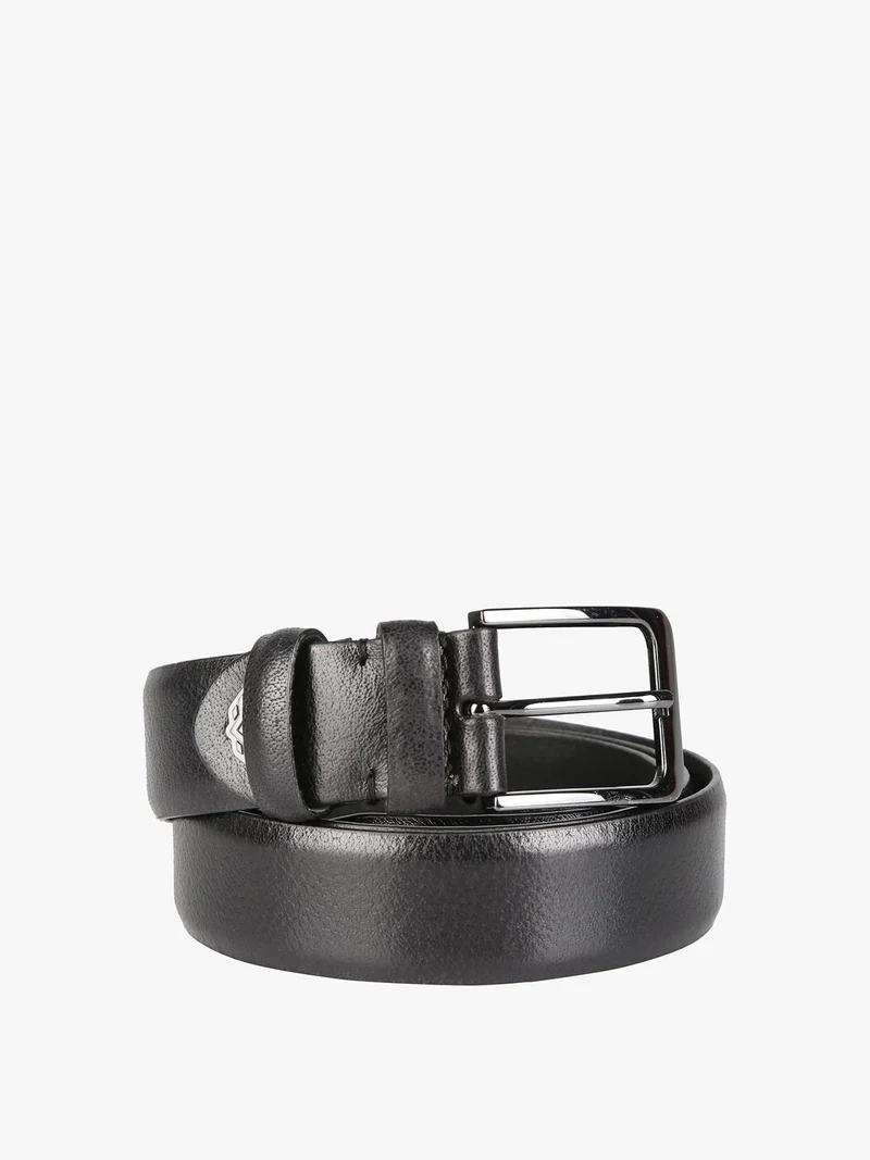 Cintura in pelle da uomo - nero