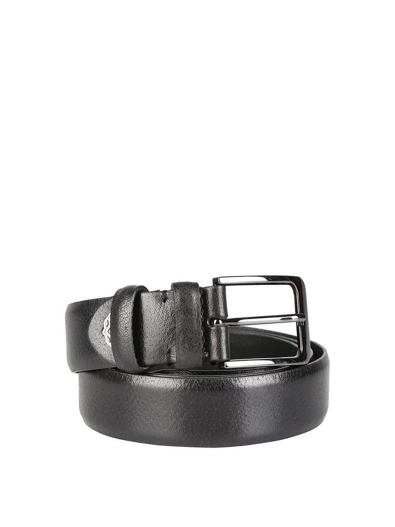 Cintura in pelle da uomo - nero