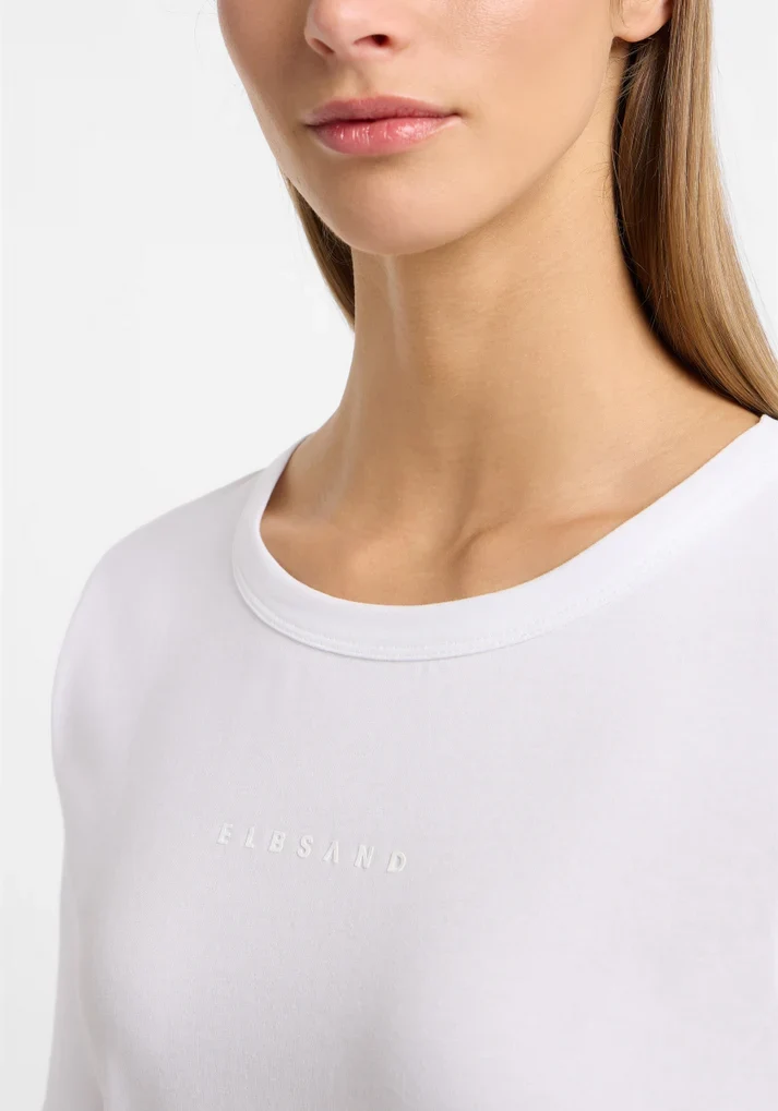ELBSAND Siva T-Shirt Damen schmaler Schnitt Single Jersey