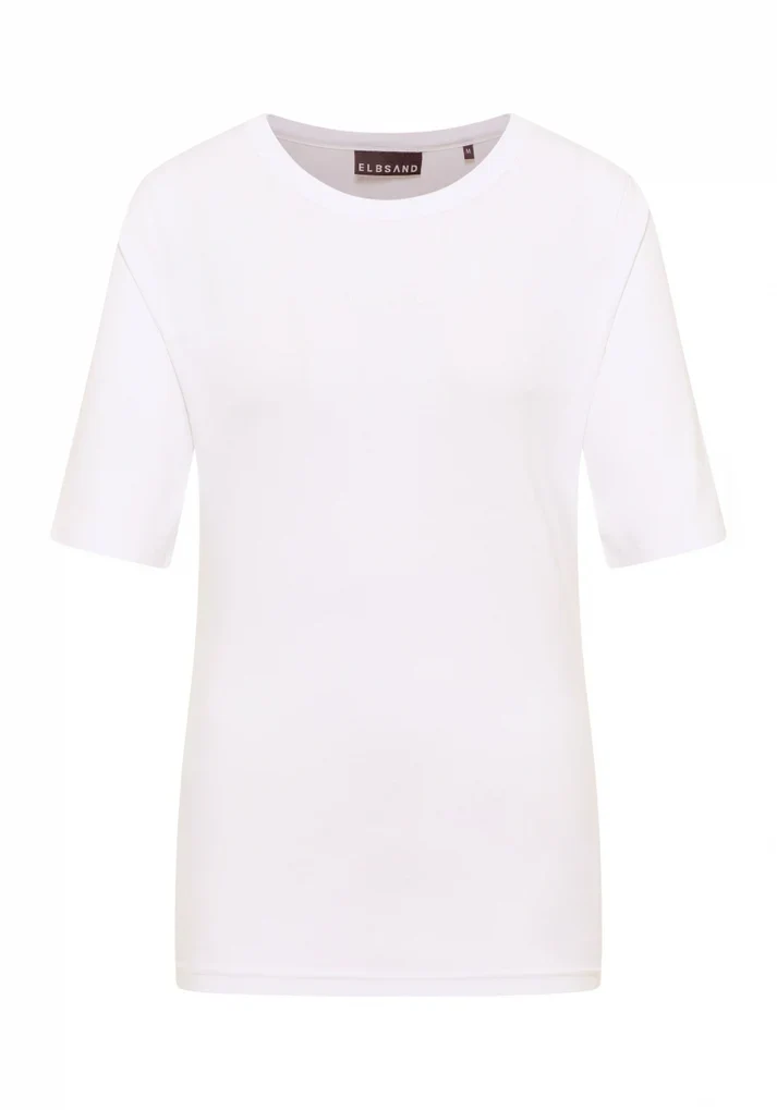 ELBSAND Siva T-Shirt Damen schmaler Schnitt Single Jersey