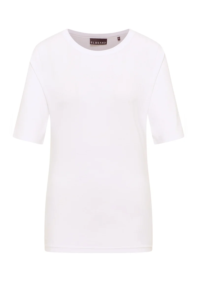 ELBSAND Siva T-Shirt Damen schmaler Schnitt Single Jersey