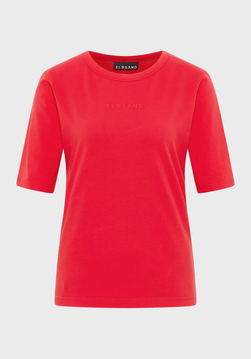 ELBSAND Siva T-Shirt Damen schmaler Schnitt Single Jersey