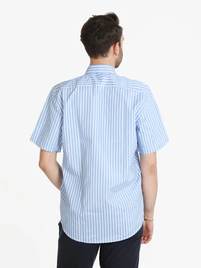 Camicia uomo manica corta - blu