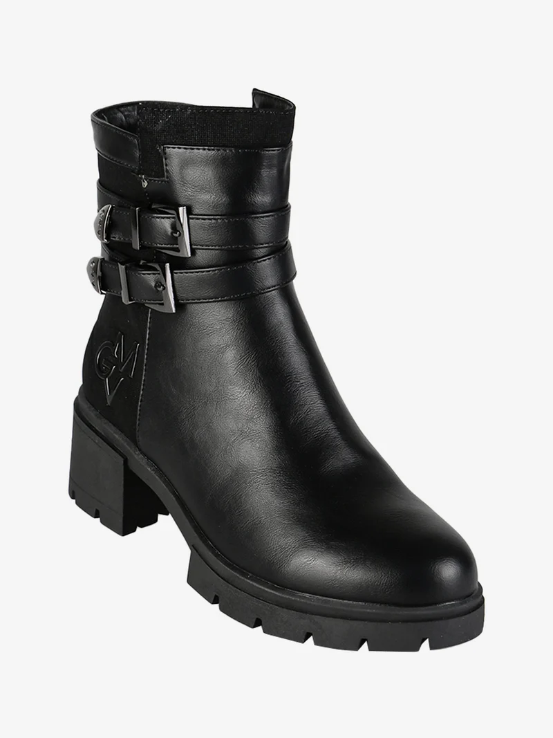 Stivaletti donna con zip - nero