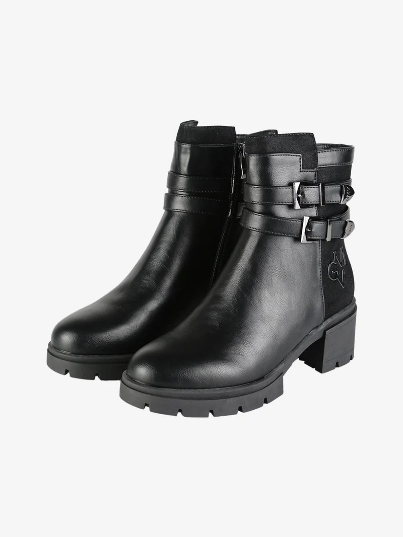 Stivaletti donna con zip - nero