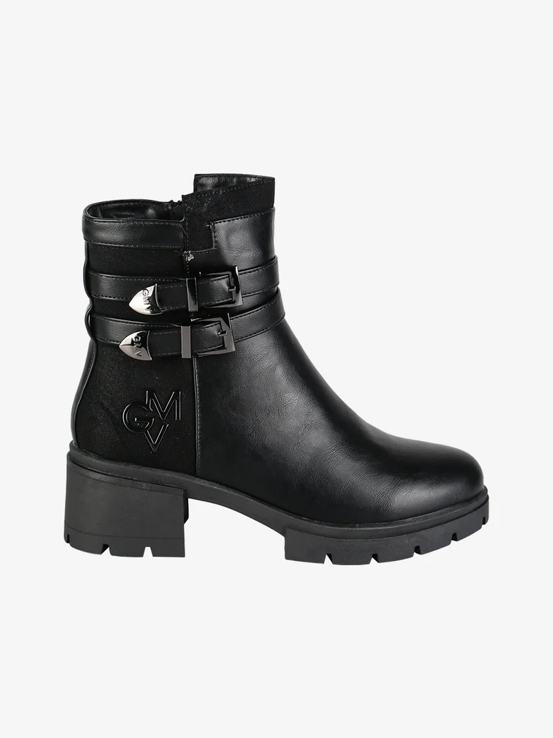 Stivaletti donna con zip - nero
