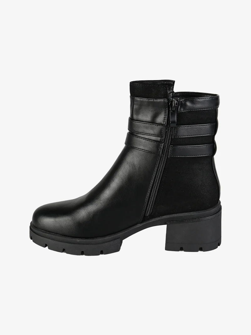 Stivaletti donna con zip - nero