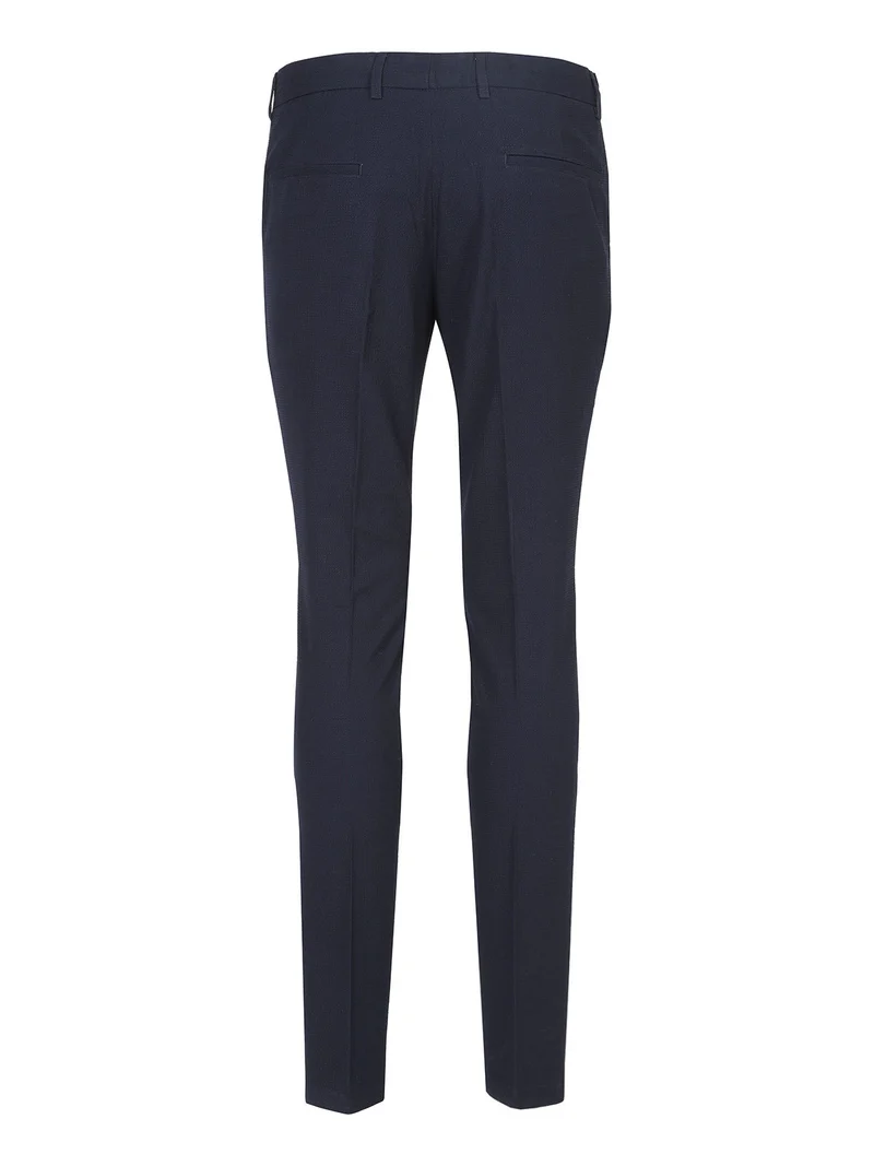 Pantaloni eleganti da uomo slim fit - blu scuro