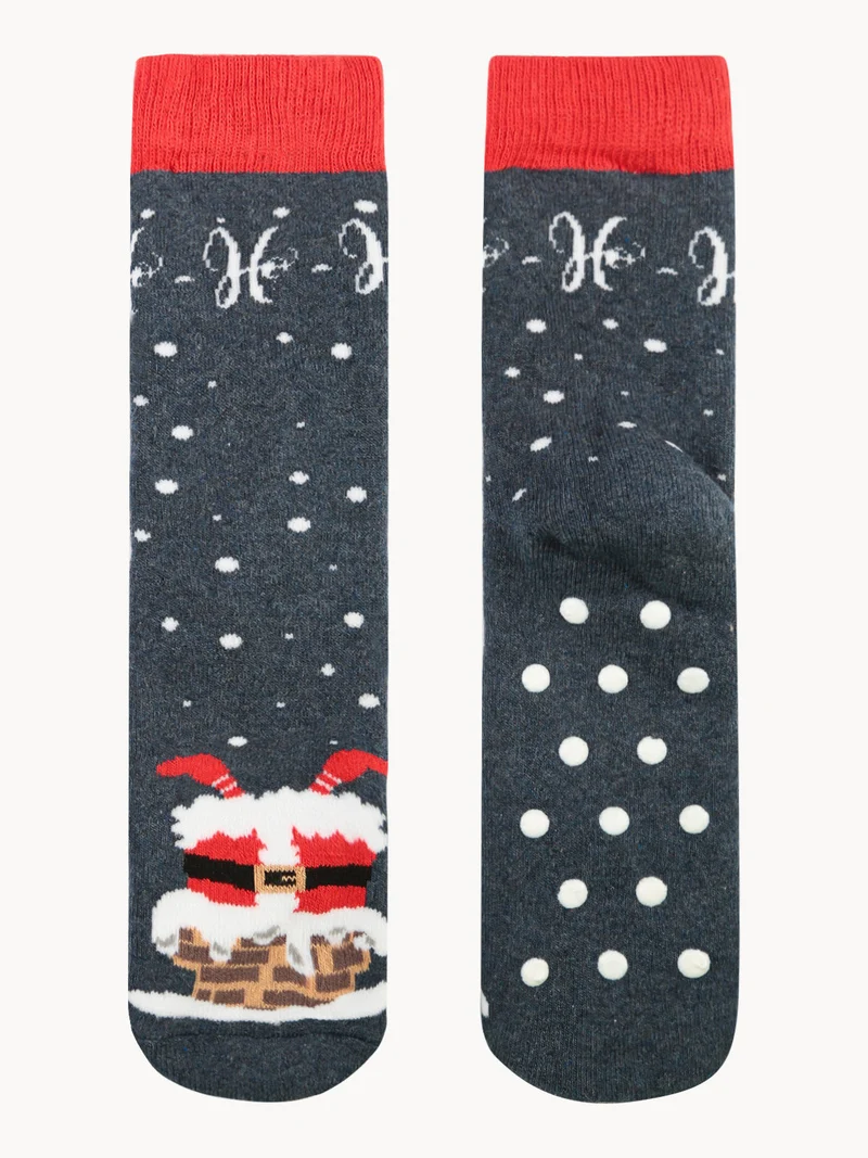 Calze antiscivolo natalizie per bambini - jeans