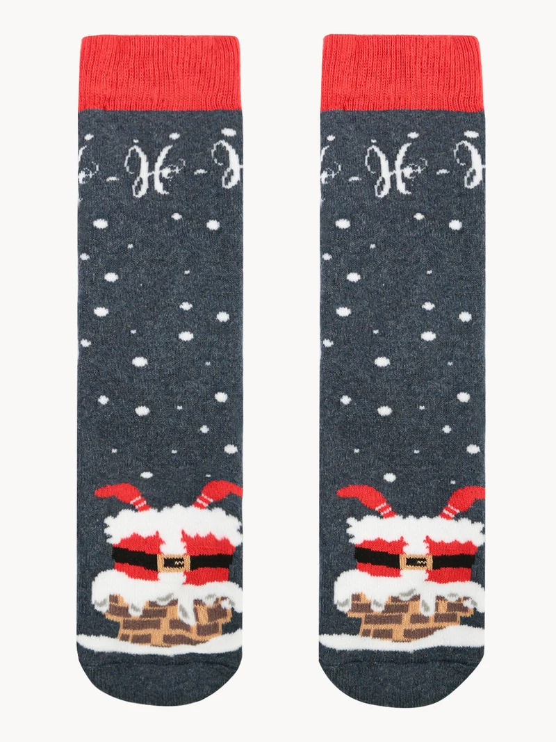 Calze antiscivolo natalizie per bambini - jeans