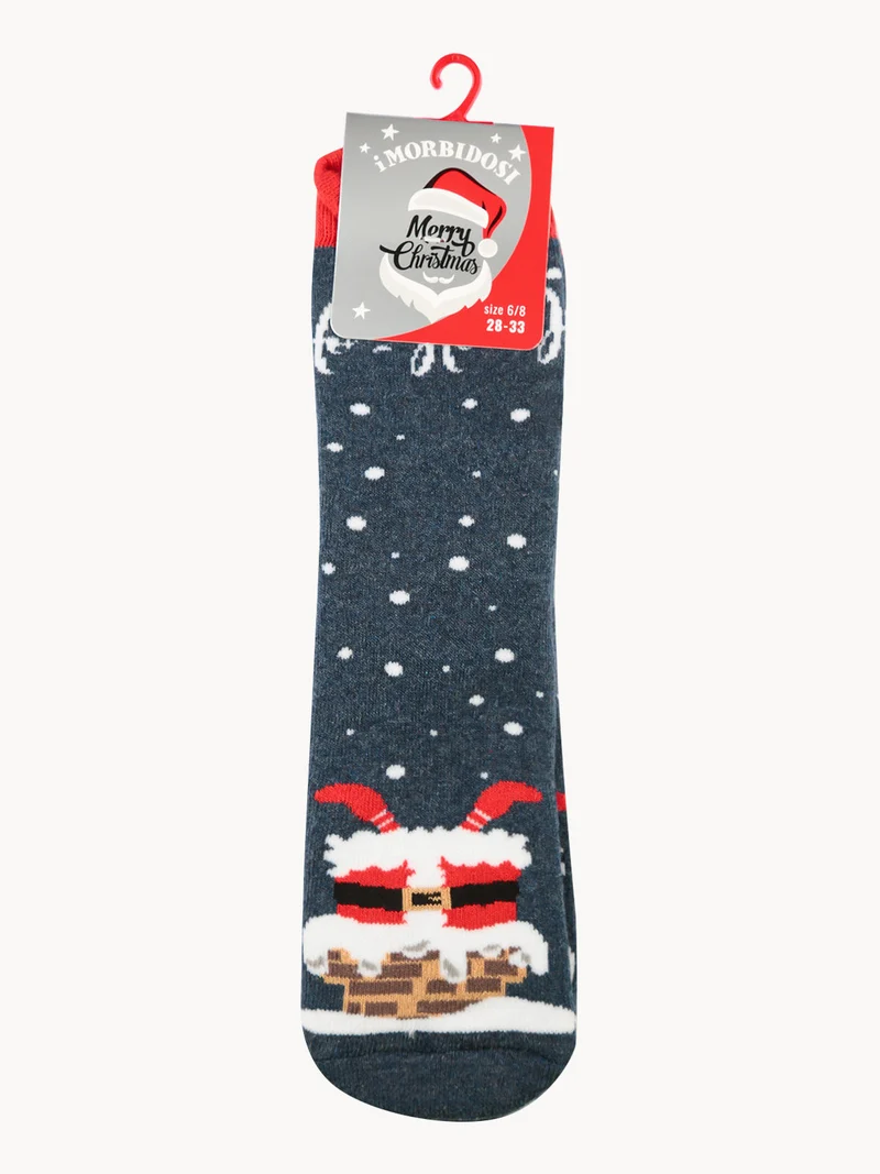 Calze antiscivolo natalizie per bambini - jeans