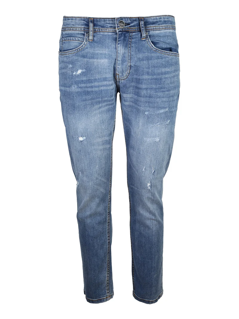 Jeans da uomo slim fit con strappi - jeans