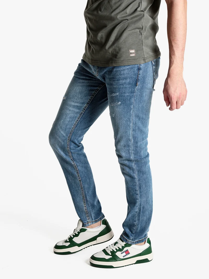 Jeans da uomo slim fit con strappi - jeans