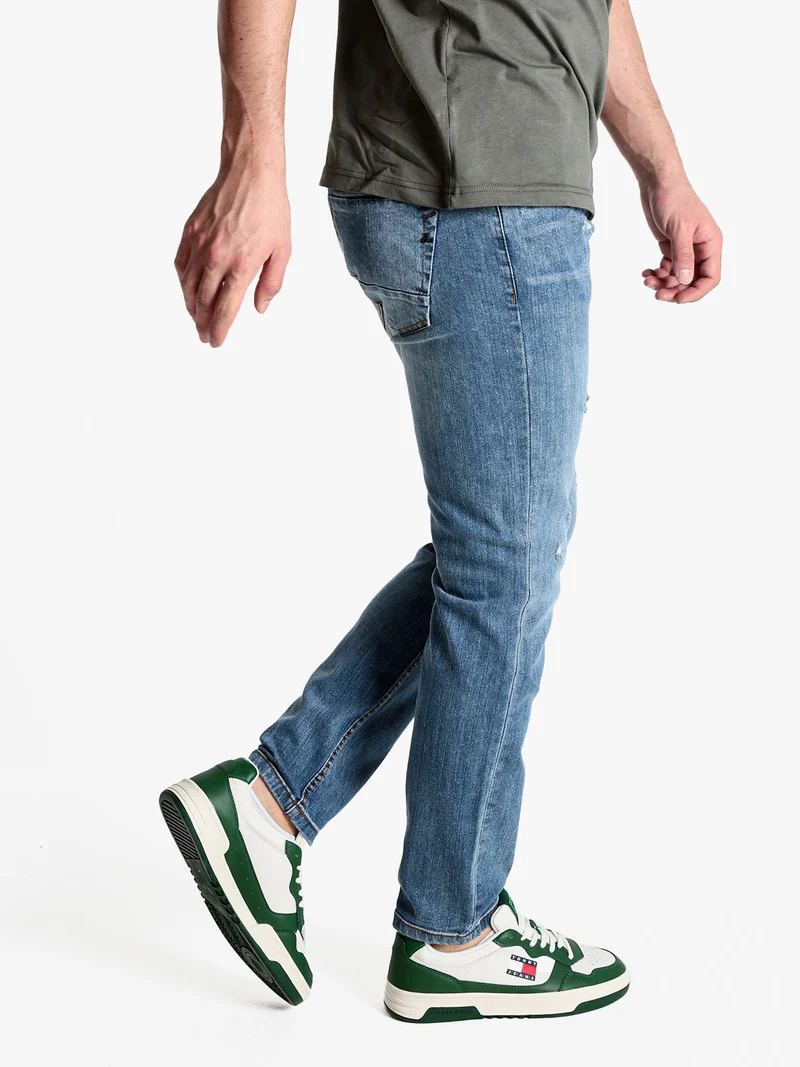 Jeans da uomo slim fit con strappi - jeans