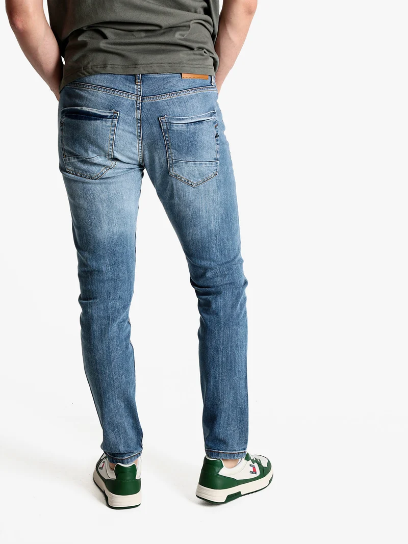 Jeans da uomo slim fit con strappi - jeans